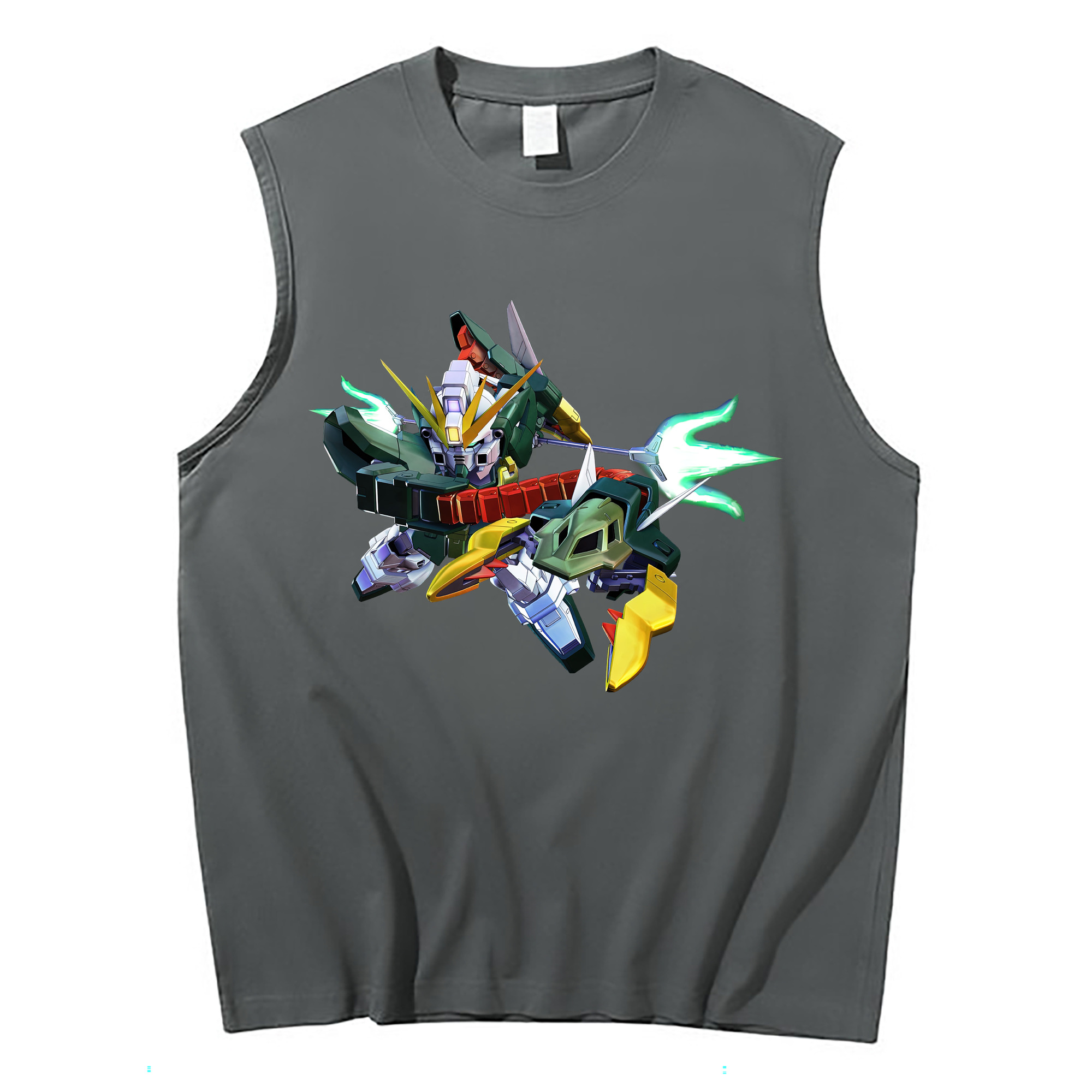（画像用） 機動戦士ガンダム Mobile Suit Gundam コットン100％タンクトップ（フロントプリント）